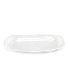 A collaboration between Portmeirion and celebrated chef Sophie Conran, this versatile sandwich tray is an ideal addition to your white dinnerware and offers the charming look of hand-thrown pottery in porcelain designed for the rigors of daily use. A collaboration between Portmeirion and celebrated chef Sophie Conran, this versatile sandwich tray is an ideal addition to your white dinnerware and offers the charming look of hand-thrown pottery in porcelain designed for the rigors of daily use.