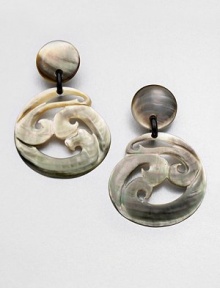 Iridescent brilliance gives these shell earrings must-have appeal. ShellDrop, about 4Imported Iridescent brilliance gives these shell earrings must-have appeal. ShellDrop, about 4Imported