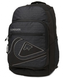 Stow away. Keep all your essentials safe with this backpack from Quiksilver. Stow away. Keep all your essentials safe with this backpack from Quiksilver.