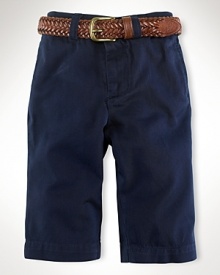 Classic straight-leg pant in cotton chino, washed for softness. Classic straight-leg pant in cotton chino, washed for softness.