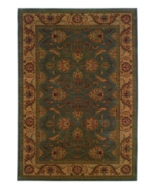 Embrace a serene space. The calming colors of this decorative rug create soothing surroundings in your home while adding delightful designs of swaying leaves and alluring sprouting foliage. Embrace a serene space. The calming colors of this decorative rug create soothing surroundings in your home while adding delightful designs of swaying leaves and alluring sprouting foliage.