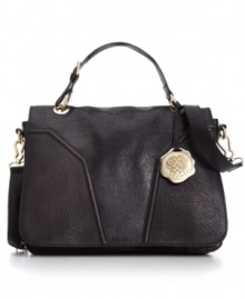 Polished and practical, this leather lovely from Vince Camuto is a shoulder bag and iPad case in one. Outfitted with plenty of pockets and compartments, it's designed to stylishly store your technology when you're on the go. Polished and practical, this leather lovely from Vince Camuto is a shoulder bag and iPad case in one. Outfitted with plenty of pockets and compartments, it's designed to stylishly store your technology when you're on the go.