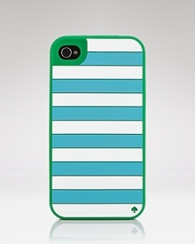 kate spade new york has dressed up the fun (and totally functional) iPhone case in bold blocks of color, designed exclusively for the iPhone 4. It's a sure conversation starter. kate spade new york has dressed up the fun (and totally functional) iPhone case in bold blocks of color, designed exclusively for the iPhone 4. It's a sure conversation starter.