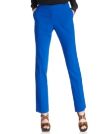 Keep your work wardrobe colorful (and still office-appropriate) with Vince Camuto's brilliant cropped pants.