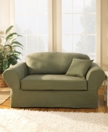 Made of heavy duty cotton twill with Scotchgard(tm), the Twill Supreme pillow slipcover is specially designed for the busy modern home. Made of heavy duty cotton twill with Scotchgard(tm), the Twill Supreme pillow slipcover is specially designed for the busy modern home.