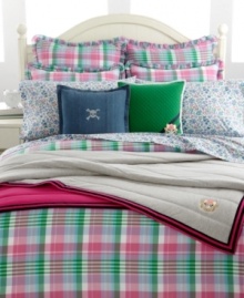 Pretty in plaid. Lauren by Ralph Lauren's Caitlin comforter colors your world with a melody of uplifting hues in comfy cotton. Pretty in plaid. Lauren by Ralph Lauren's Caitlin comforter colors your world with a melody of uplifting hues in comfy cotton.