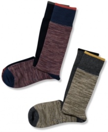 Add these funky socks from Kenneth Cole Reaction to your footwear style.