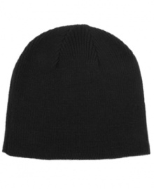 This winter's unbeatable basic: A solid-colored beanie from Tallia, knit in soft, non-itch acrylic.