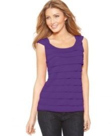A petite tiered top from AGB looks lovely on its own or layered with spring jackets and lightweight cardigans! A petite tiered top from AGB looks lovely on its own or layered with spring jackets and lightweight cardigans!