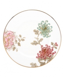 Perennial favorite. Beautiful vintage blooms on the gold-banded Painted Camellia accent plates grace your table with the dramatic, yet refined, elegance of Marchesa by Lenox. Perennial favorite. Beautiful vintage blooms on the gold-banded Painted Camellia accent plates grace your table with the dramatic, yet refined, elegance of Marchesa by Lenox.