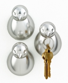 See what sticks. Cute and clever, the Birdie wall hook from Umbra keeps tabs on your keys thanks to a magnetic steel body. See what sticks. Cute and clever, the Birdie wall hook from Umbra keeps tabs on your keys thanks to a magnetic steel body.