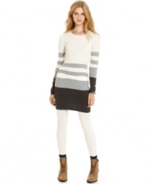 Ultra-fab stripes, cute petite pockets and rhinestone embellishments make this Tommy Girl sweater dress a must-have for the season! Pair it with leggings or killer high heels for added style! Ultra-fab stripes, cute petite pockets and rhinestone embellishments make this Tommy Girl sweater dress a must-have for the season! Pair it with leggings or killer high heels for added style!