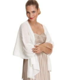 Take good care of bare shoulders with this sparkling evening wrap by Style&co.