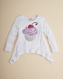 Your little cupcake will love this sparkly pastry-themed top from Sofi. Your little cupcake will love this sparkly pastry-themed top from Sofi.