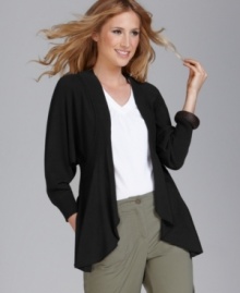 An open-front cardigan makes for easy, unfussy layering all season long! Try Style&co.'s flowing topper with your favorite tees and tanks. An open-front cardigan makes for easy, unfussy layering all season long! Try Style&co.'s flowing topper with your favorite tees and tanks.