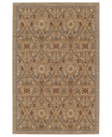 Update with some of Karastan's most eye-catching colors in the Elan area rug. Incorporating robin's egg blue, henna and beige with a classic repeating motif in luxurious New Zealand wool, it offers effortless, long-lasting fashion for any room.