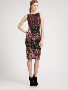 Variegated panels printed with tattoo, daisy, and delicate floral patterns make up this colorful, body-skimming shift.BoatneckSleevelessPanel constructionSignature back loop detailAbout 26 from natural waistFully linedPolyamideDry cleanMade in ItalyModel shown is 5'9½ (176cm) wearing US size Small. Additional Information Women's Premier Designer & Contemporary Size Guide Variegated panels printed with tattoo, daisy, and delicate floral patterns make up this colorful, body-skimming shift.BoatneckSleevelessPanel constructionSignature back loop detailAbout 26 from natural waistFully linedPolyamideDry cleanMade in ItalyModel shown is 5'9½ (176cm) wearing US size Small. Additional Information Women's Premier Designer & Contemporary Size Guide