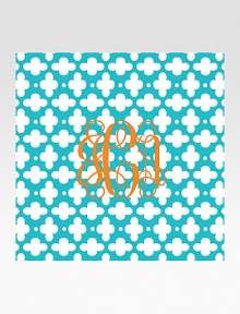 Set of disposable coasters adds a special touch to cocktail hour or a dinner party. Arrives in a Lucite box with a lid for easy storage. Perfect gift idea Set of 125 coasters Made of heavyweight paperboard Set: 4 X 4 X 3 Made in USAFOR PERSONALIZATION Select a quantity, then scroll down and click on PERSONALIZE & ADD TO BAG to choose and preview your monogramming options. Please allow 2 weeks for delivery. Set of disposable coasters adds a special touch to cocktail hour or a dinner party. Arrives in a Lucite box with a lid for easy storage. Perfect gift idea Set of 125 coasters Made of heavyweight paperboard Set: 4 X 4 X 3 Made in USAFOR PERSONALIZATION Select a quantity, then scroll down and click on PERSONALIZE & ADD TO BAG to choose and preview your monogramming options. Please allow 2 weeks for delivery.