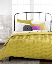 The focal point of any bedroom, this Pleated Tucks duvet cover set offers rows and rows of textural pleats for rich depth and dimension upon your bed. Layer the look even further with our array of decorative pillows. Comes in two color options. The focal point of any bedroom, this Pleated Tucks duvet cover set offers rows and rows of textural pleats for rich depth and dimension upon your bed. Layer the look even further with our array of decorative pillows. Comes in two color options.