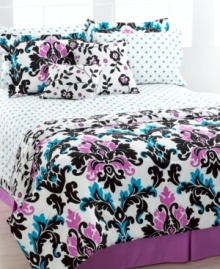Options are always in fashion. It's easy to create the bed of your dreams with the Lisette reversible comforter set – the comforter, shams, sheeting and decorative pillows each reverse to stylish prints in chic hues that mix and match for fun, coordinated looks you'll love. (Clearance) Options are always in fashion. It's easy to create the bed of your dreams with the Lisette reversible comforter set – the comforter, shams, sheeting and decorative pillows each reverse to stylish prints in chic hues that mix and match for fun, coordinated looks you'll love. (Clearance)