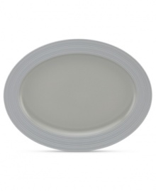 Elegance comes easy with the large Fair Harbor oval platter. Durable stoneware in an oyster-gray hue is half glazed, half matte and totally timeless. From the kate spade new york dinnerware collection. Elegance comes easy with the large Fair Harbor oval platter. Durable stoneware in an oyster-gray hue is half glazed, half matte and totally timeless. From the kate spade new york dinnerware collection.