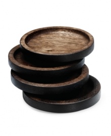Rustic, redefined. These handsome drink coasters are more than functional, they're a beautiful addition to any surface in richly grained acacia wood. From Noritake's Kona Wood collection. Rustic, redefined. These handsome drink coasters are more than functional, they're a beautiful addition to any surface in richly grained acacia wood. From Noritake's Kona Wood collection.