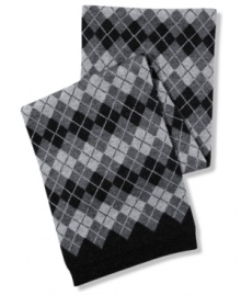 This winter, you're going to be seeing argyles anywhere and everywhere. Here, one of the easiest ways to work them into your own wardrobe: A soft knit scarf in a scaled-down argyle from Tommy Hilfiger. This winter, you're going to be seeing argyles anywhere and everywhere. Here, one of the easiest ways to work them into your own wardrobe: A soft knit scarf in a scaled-down argyle from Tommy Hilfiger.