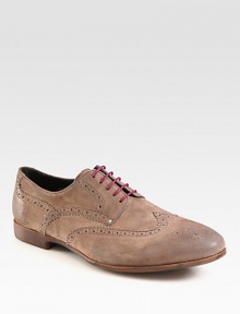 Well-worn details give these classic suede oxfords timeless appeal, crafted in Italy.Leather liningPadded insoleRubber soleMade in Italy Well-worn details give these classic suede oxfords timeless appeal, crafted in Italy.Leather liningPadded insoleRubber soleMade in Italy