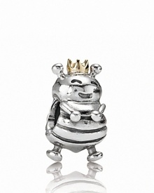 PANDORA's cute queen bee charm boasts a gleaming 14K gold crown. PANDORA's cute queen bee charm boasts a gleaming 14K gold crown.