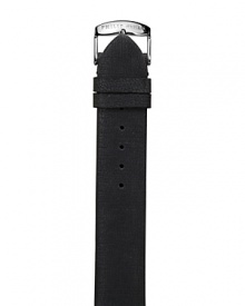 A modern metallic black watch strap in luxe calf leather. Fits size 2, 7 & 22 Philip Stein watch heads.