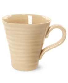 From celebrated chef and writer, Sophie Conran, comes incredibly durable dinnerware for every step of the meal, from oven to table. A ribbed texture gives this mug the charming look of traditional hand thrown pottery. Shown in white. From celebrated chef and writer, Sophie Conran, comes incredibly durable dinnerware for every step of the meal, from oven to table. A ribbed texture gives this mug the charming look of traditional hand thrown pottery. Shown in white.