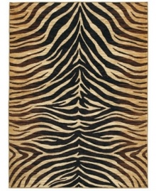 Borrow some fierce and vibrant stripes from the wild cats of the jungle with this chic Lisbon area rug from Shaw Living. Its ultra-durable and supremely soft EverTouch® nylon is meticulously dyed for brilliant color recognition. Borrow some fierce and vibrant stripes from the wild cats of the jungle with this chic Lisbon area rug from Shaw Living. Its ultra-durable and supremely soft EverTouch® nylon is meticulously dyed for brilliant color recognition.
