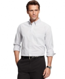 Check classic style off your list of things to get with this handsome shirt from Club Room.