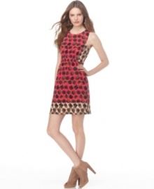 Colorblocking and a graphic floral print adds a mod appeal to this Rachel Rachel Roy dress that looks fresh for spring!