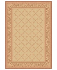 Make your patio more fashionable with this sophisticated rug from Safavieh. Designed for both indoor and outdoor environments, this welcoming piece adds warmth to any space. (Clearance) Make your patio more fashionable with this sophisticated rug from Safavieh. Designed for both indoor and outdoor environments, this welcoming piece adds warmth to any space. (Clearance)