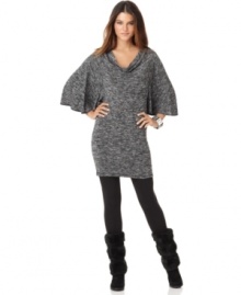 Pair this Studio M sweater dress with textured tights and your favorite boots for classic cold-weather style!