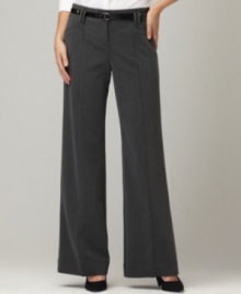 Style&co.'s petite trousers offer a chic wide-leg silhouette and come already accessorized with a matching belt! (Clearance) Style&co.'s petite trousers offer a chic wide-leg silhouette and come already accessorized with a matching belt! (Clearance)