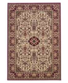 The Everest Collection by Couristan offers a super-dense weave and a soft luxurious finish. The collection's thick pile features ultra-fine detail and the heavy hand of a handmade area rug. The Ardebil Ivory Red rug features an elegantly classic design in rich browns and reds against an ivory ground. The Everest Collection by Couristan offers a super-dense weave and a soft luxurious finish. The collection's thick pile features ultra-fine detail and the heavy hand of a handmade area rug. The Ardebil Ivory Red rug features an elegantly classic design in rich browns and reds against an ivory ground.