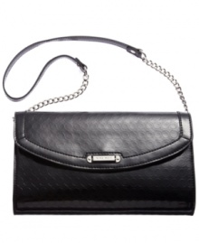 Be the fairest one of all with this glossy Mirror clutch from Nine West. Dressed in chic signature 9s and gleaming hardware, it's perfectly sized to stash all your out-on-the-town essentials. Be the fairest one of all with this glossy Mirror clutch from Nine West. Dressed in chic signature 9s and gleaming hardware, it's perfectly sized to stash all your out-on-the-town essentials.