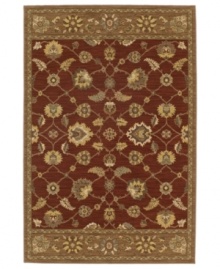 Intricate latticework is marked with antique-inspired florals and medallions in the Shropshire area rug from Karastan, offering a sophisticated, yet casual design for your floors. Crafted in the USA of pure New Zealand wool.