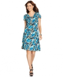 For the office and after, this Elementz petite dress is a wardrobe essential--the smocked empire waist is super flattering! For the office and after, this Elementz petite dress is a wardrobe essential--the smocked empire waist is super flattering!