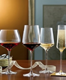 A comprehensive set that's simultaneously sleek, shatterproof and varietal-specific, Fusion Infinity crystal stemware enhances your table in addition to taste. Strong, lightweight magnesium fused with brilliant crystal yields ultra-durable glasses that never cloud or dull. A comprehensive set that's simultaneously sleek, shatterproof and varietal-specific, Fusion Infinity crystal stemware enhances your table in addition to taste. Strong, lightweight magnesium fused with brilliant crystal yields ultra-durable glasses that never cloud or dull.