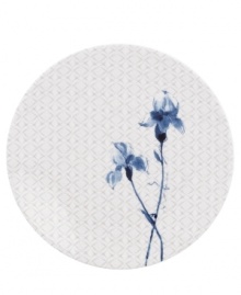 A fresh take on floral patterns, the Watercolors Indigo Blue dinner plates from Lenox Simply Fine feature painterly blossoms in shades of blue against a lively geometric design. White bone china in an ultra-modern shape provides a sleek foundation for a look that's irresistibly fun. Qualifies for Rebate A fresh take on floral patterns, the Watercolors Indigo Blue dinner plates from Lenox Simply Fine feature painterly blossoms in shades of blue against a lively geometric design. White bone china in an ultra-modern shape provides a sleek foundation for a look that's irresistibly fun. Qualifies for Rebate
