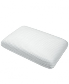 Experience the luxury and support of pressure-relieving memory foam, designed to cradle your head and neck with personalized comfort. This breathable, molded pillow features European-style ventilated memory foam with a micro-knit cover for exceptional softness and stain resistance. Cover features a quilted diamond design.