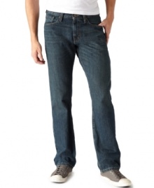 Put a vintage twist on any casual look and jump into these rough and rugged Levi's jeans. Put a vintage twist on any casual look and jump into these rough and rugged Levi's jeans.