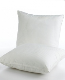 Delightfully plush, the Classic square pillow is the perfect addition to any bed. Finished with metallic stripes and piped edging. Delightfully plush, the Classic square pillow is the perfect addition to any bed. Finished with metallic stripes and piped edging.