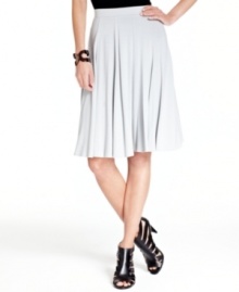 Fancy that: INC's feminine petite skirt feels like heaven and features an elastic waistband for easy pull-on styling!