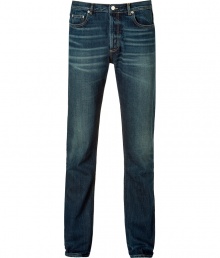 Theres nothing like the perfect pair of jeans! - Jeans from the Italian fashion label Golden Goose - In medium blue cotton with a cool used look - Modern slim cut, with slim-cut legs - Button closure with zip - Classic 5-pocket - Combine best with T-shirts or casual pullovers - Pair with sneakers or boots Theres nothing like the perfect pair of jeans! - Jeans from the Italian fashion label Golden Goose - In medium blue cotton with a cool used look - Modern slim cut, with slim-cut legs - Button closure with zip - Classic 5-pocket - Combine best with T-shirts or casual pullovers - Pair with sneakers or boots