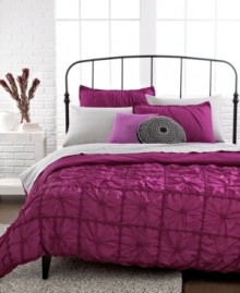Tie the knot. This Knotted Square duvet cover set is the perfect match for your sleep space with whimsical pleated squares for rich texture and a totally fresh perspective. Choose from two color options. Tie the knot. This Knotted Square duvet cover set is the perfect match for your sleep space with whimsical pleated squares for rich texture and a totally fresh perspective. Choose from two color options.