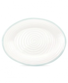 Distinctly ribbed Sophie Conran dinnerware sets your table with the charm of traditional hand-thrown pottery, but the durability of contemporary Portmeirion porcelain. Mix the banded Carnivale platter with solid celadon pieces. Distinctly ribbed Sophie Conran dinnerware sets your table with the charm of traditional hand-thrown pottery, but the durability of contemporary Portmeirion porcelain. Mix the banded Carnivale platter with solid celadon pieces.